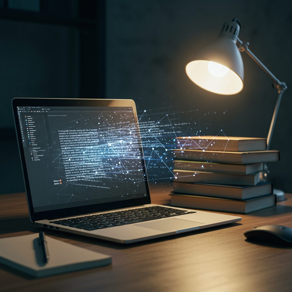 AIが単なるツールではなく、あなたの創造性を引き出し、新たな可能性を広げる相棒であることを表現しています。